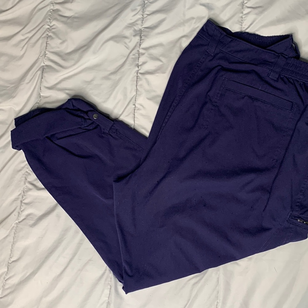 Multi pocket plus size light weight pants